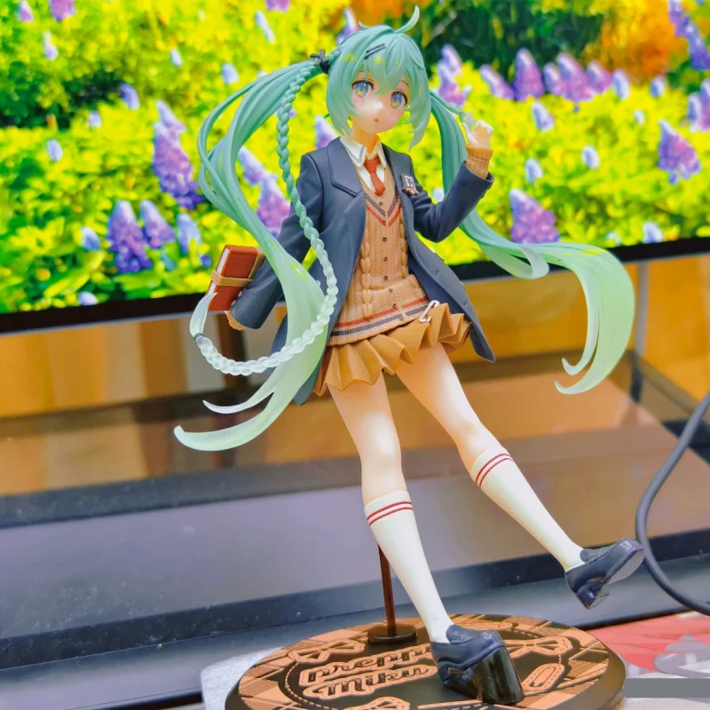 初音ミク-オリジナル-タイトー-初音ミク-プレッピーver-アニメ-アクションフィギュア-ファッション-カワイイ-コレクタブルモデル-ガレージトイ-誕生日-クリスマスギフト