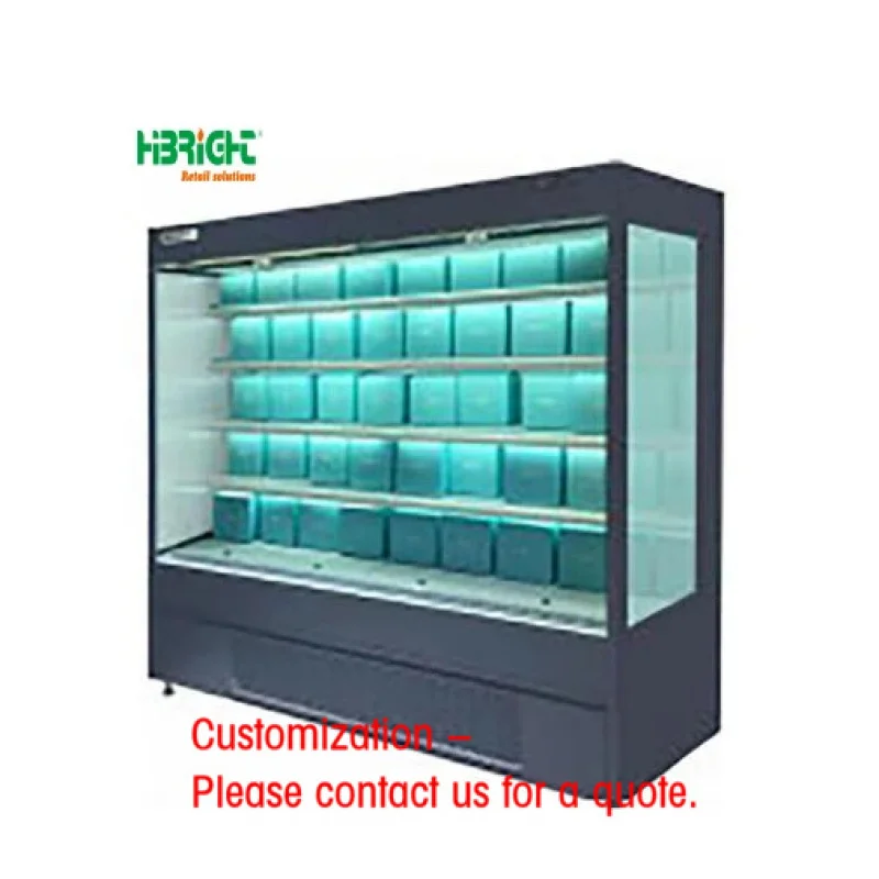 custom.Dual-Temperature Plug-In Multideck Upright Chiller Commercial Supermarkets Convenient Cooling Single-Temperature