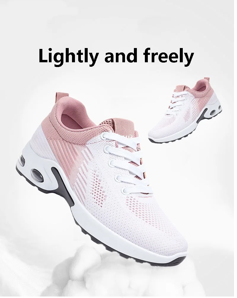 2024 New Sports Single Shoes Women\'s Casual Shoes Women\'s Spring Shoes Shoes Flat Heel Mesh Running Shoes