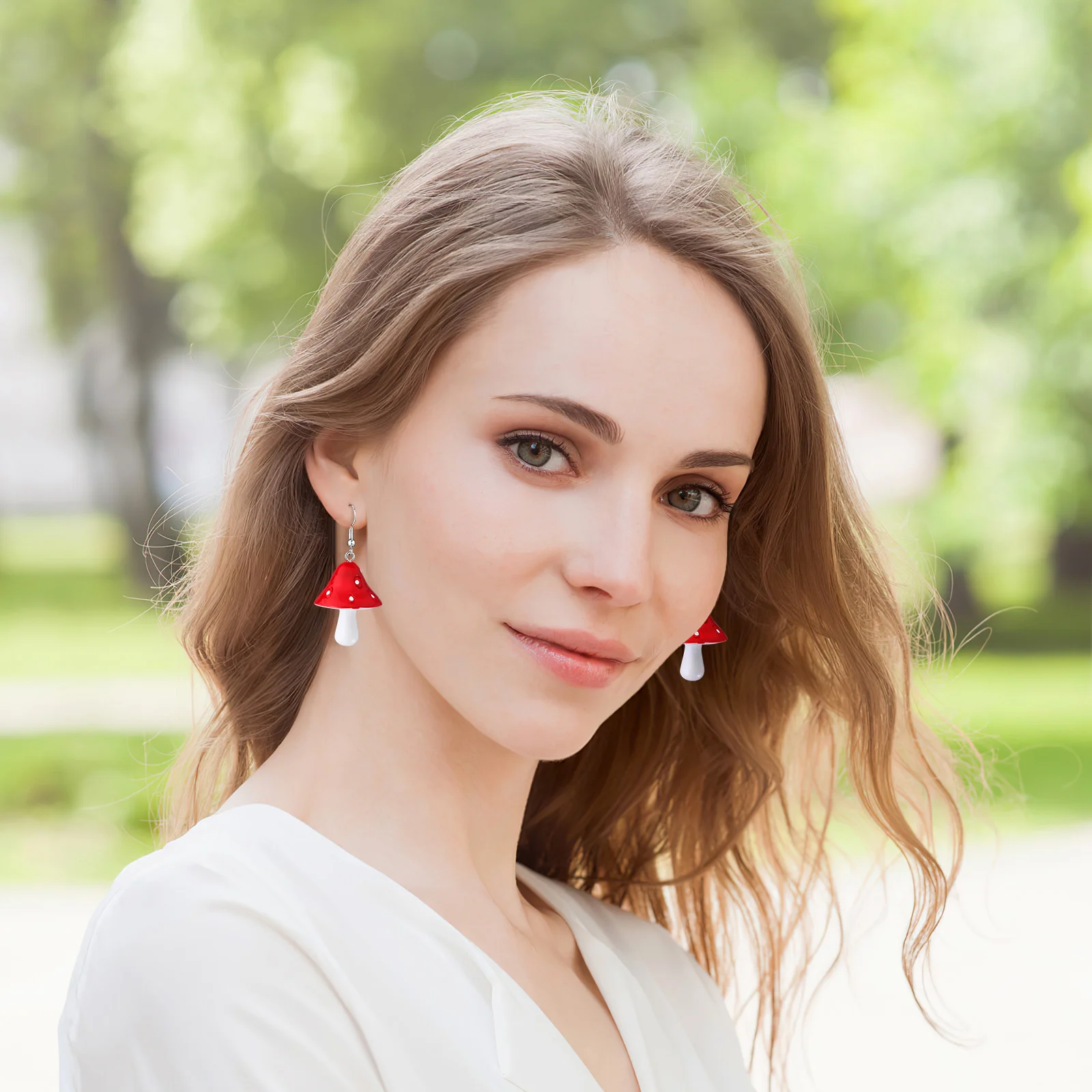 Mushroom Drop Earrings Dangle for Women Pendants Creative Women's Chic Decorative