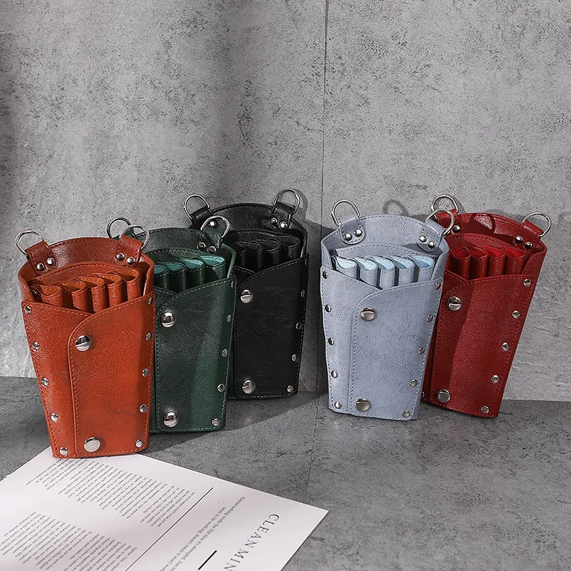 Haarschaar Holster Pouch Met Schouderriem Voor Kappers Kapper Pu Lederen Schaar Kapperszaak Tas Houder