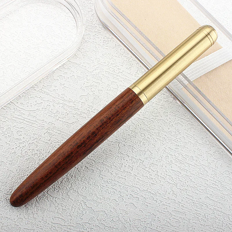 High Quality Wood Rollerball Pen Metal Ink Pen Elegante Signature Cute Pen Stationery Office School Supplies Writing