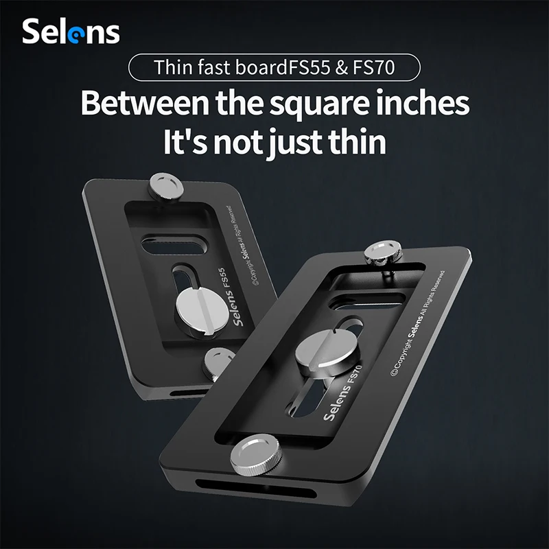 

Selens Newest Camera Quick Mounting Plate Base Adjustable Tripod Mount Adapter Quick Installation Board Photography Accessories