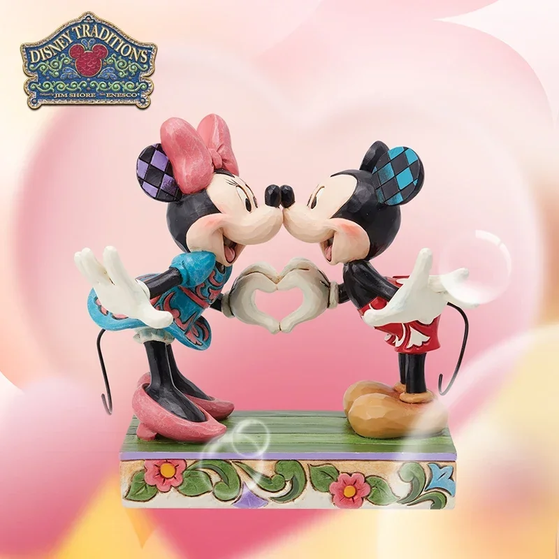 Disney-Bolígrafo de Mickey Mouse genuino hecho a mano, Mickey, Minnie, adorno de recarga, muñeca de figura de Anime, regalo Kawaii hecho a mano