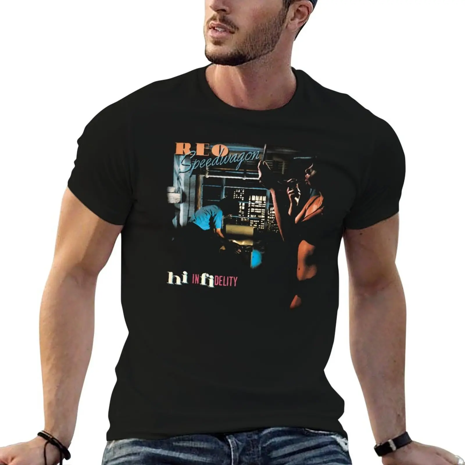 REO SPEEDWAGON BAND T-Shirt plus size clothes anime clothes for men