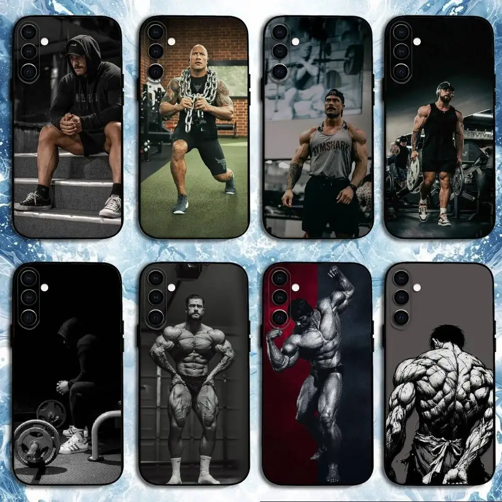 

Gym Fitness Bodybuilding Phone Case For Samsung Galaxy A73,A72,A71,A70,A53,A52,A51,Others Soft Black Shell