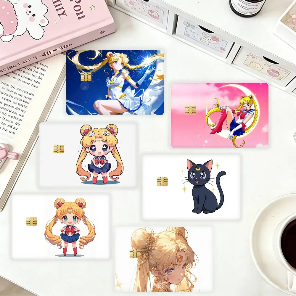 

S-Sailor Moon HD Waterproof Card Skins Protective Stickers for Credit Bank Game Cards