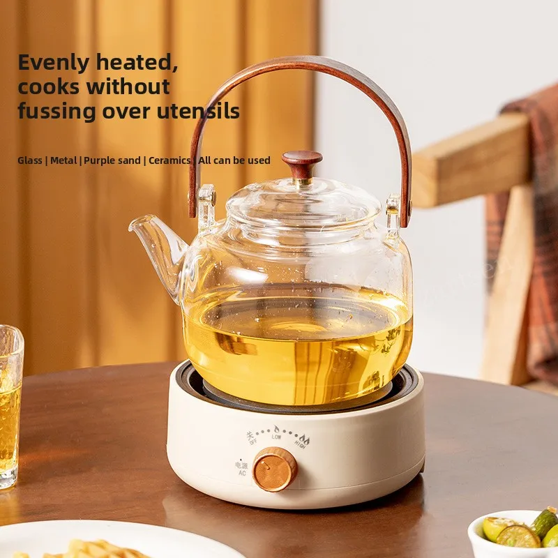 Electric Tea Stove Multifunctional Mini Anti Dry Burning Fast Heating Electric Hot Plate for Office Home CN Plug 220V