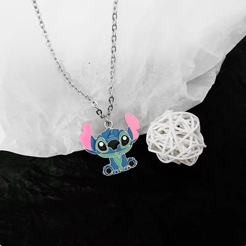 Kawaii Metal Stitch Necklace Chain Pendant Accessories Girls Gift image 4