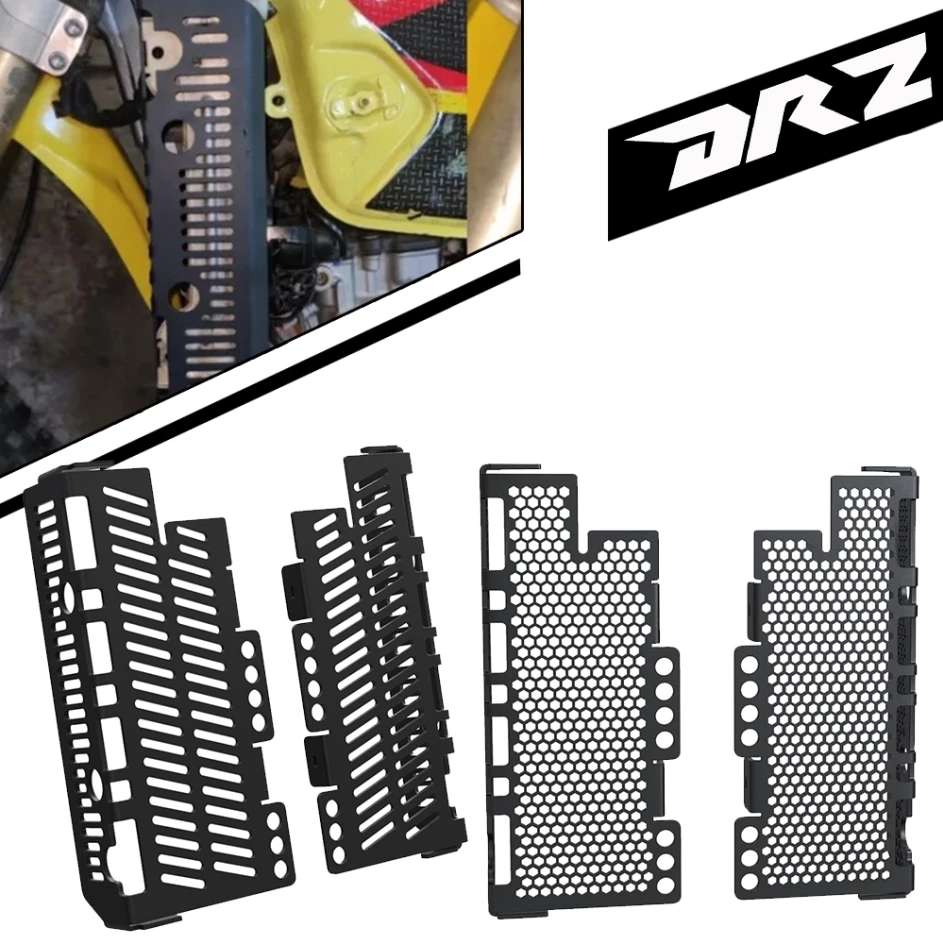 FOR Suzuki RM125 RM250 DRZ400 DRZ400E DRZ400S DRZ400SM Motorcycle Radiator Guard Grille Protection Cover DRZ 400E 400S 400SM 400