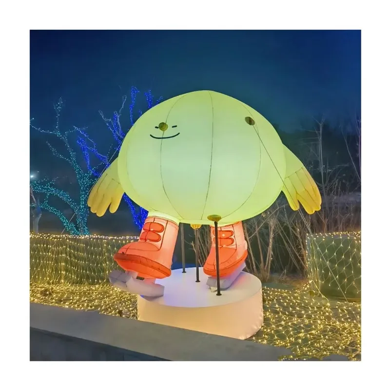Muñeca inflable gigante grande y duradera de alta calidad, juguete inflable con imagen alienígena de dibujos animados para niño y niña