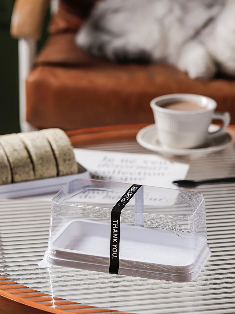 

Thiened Baking Cake Roll Paaging Box Honey Roll Towel Roll Cut Mousse Cake Transparent Paing Box Kitchen Cooking Tools