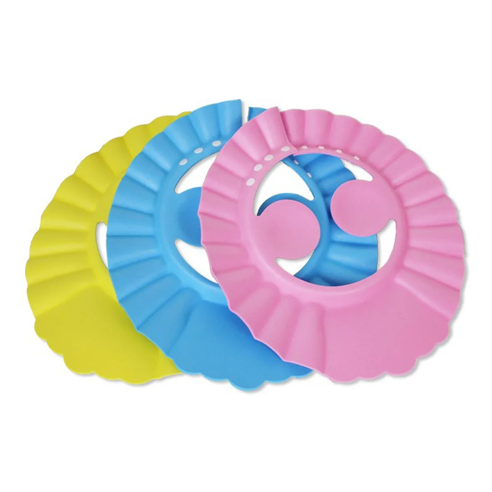 Thicken Kids Bath Visor Hat Adjustable Baby Shower Cap Protect Shampoo Hair Wash Shield for Children Infant Waterproof Cap