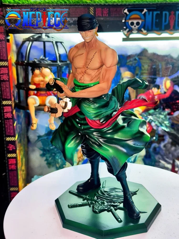 

Новый 30 см цельный нож, тянущий Ророноа Зоро, Kingsoft Gk, статуя, фигурка, модель, украшение для рабочего стола, игрушка для мальчика, подарок на день рождения, в наличии