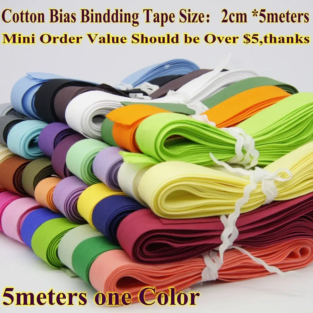 Cotton Bias tape,bias binding tape size: 20mm, width:3/4