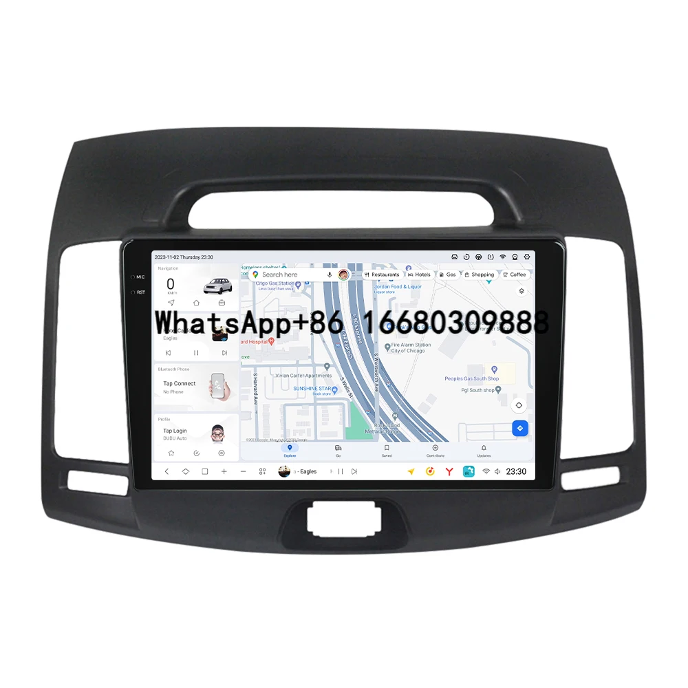 

DUDU7 Android 13 Car Radio 12G+512G Navigation GPS Multimedia Video Player for Elantra 4 HD 2006-2012