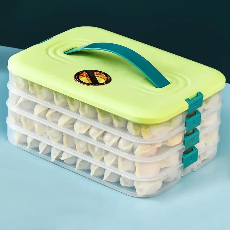 Dedicated Frozen Dumpling Storage Box, Household Dumpling Quick Freezing, Chaotic Preservation Freezer Box