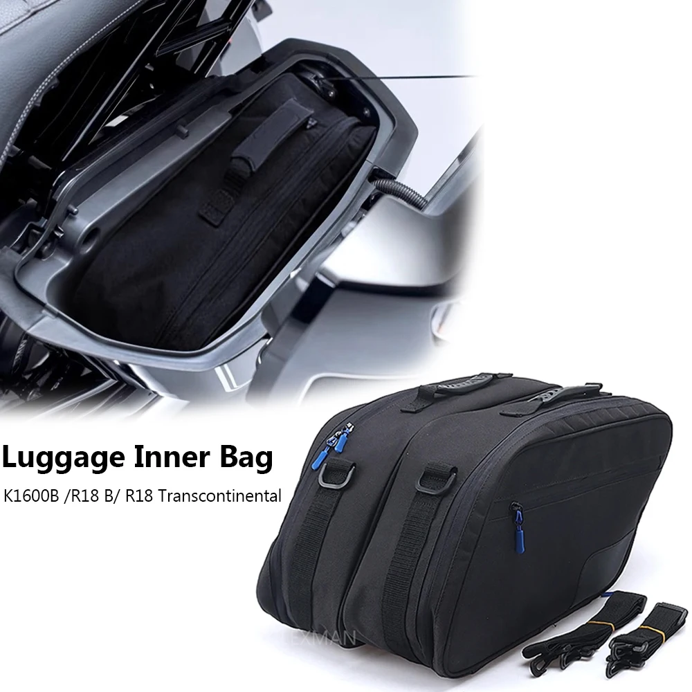 

For BMW R18 B R 18 Transcontinental K1600B Motorcycle Accessories Side Saddlebags Liner Inner Bag Case Box Luggage Bags Black