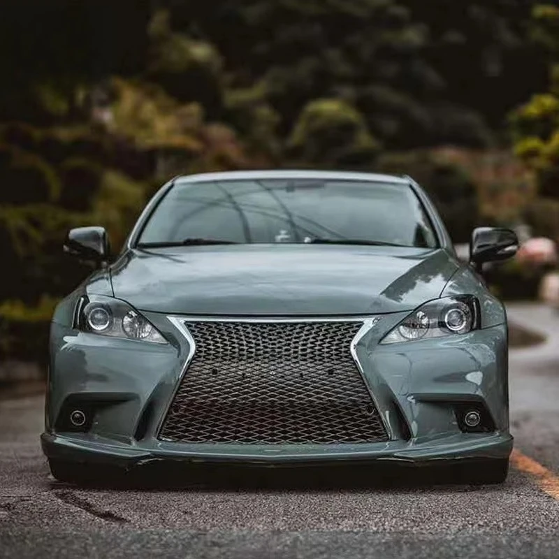 Car Bumpers Kits for Lexus IS250 IS300 IS350 2006-2012 Upgrade F-sport Style Front Bumper Rear Bumper Side Skirts and Grille