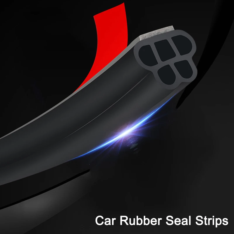 

Car Door Weatherstrip Rubber Seal Strip 2-Layer Waterproof Noise Insulation Protector Strip Sealing for Door Hood Trunk