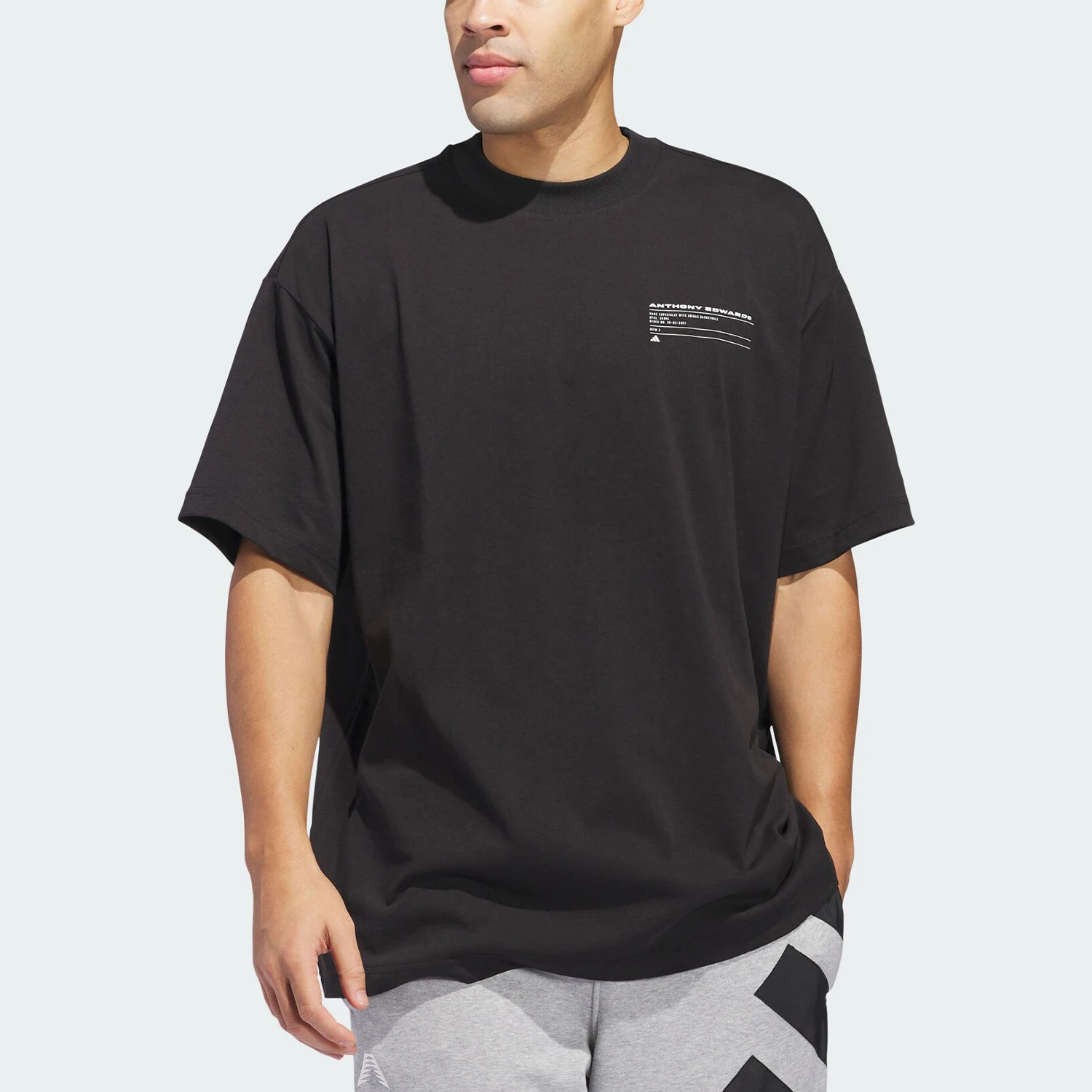 

Официальный аутентичный осенний новый мужской дышащий баскетбольный мяч Adidas с коротким рукавом JY3972