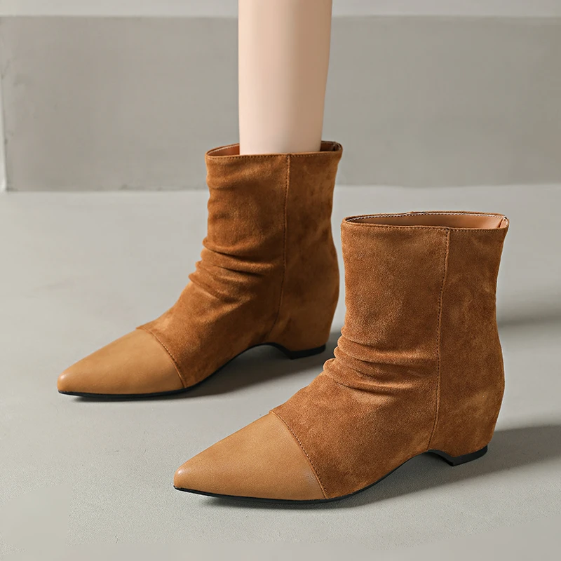 Sepatu Bot Wanita Model Bootie - Sewing Latex ulasan dan harga