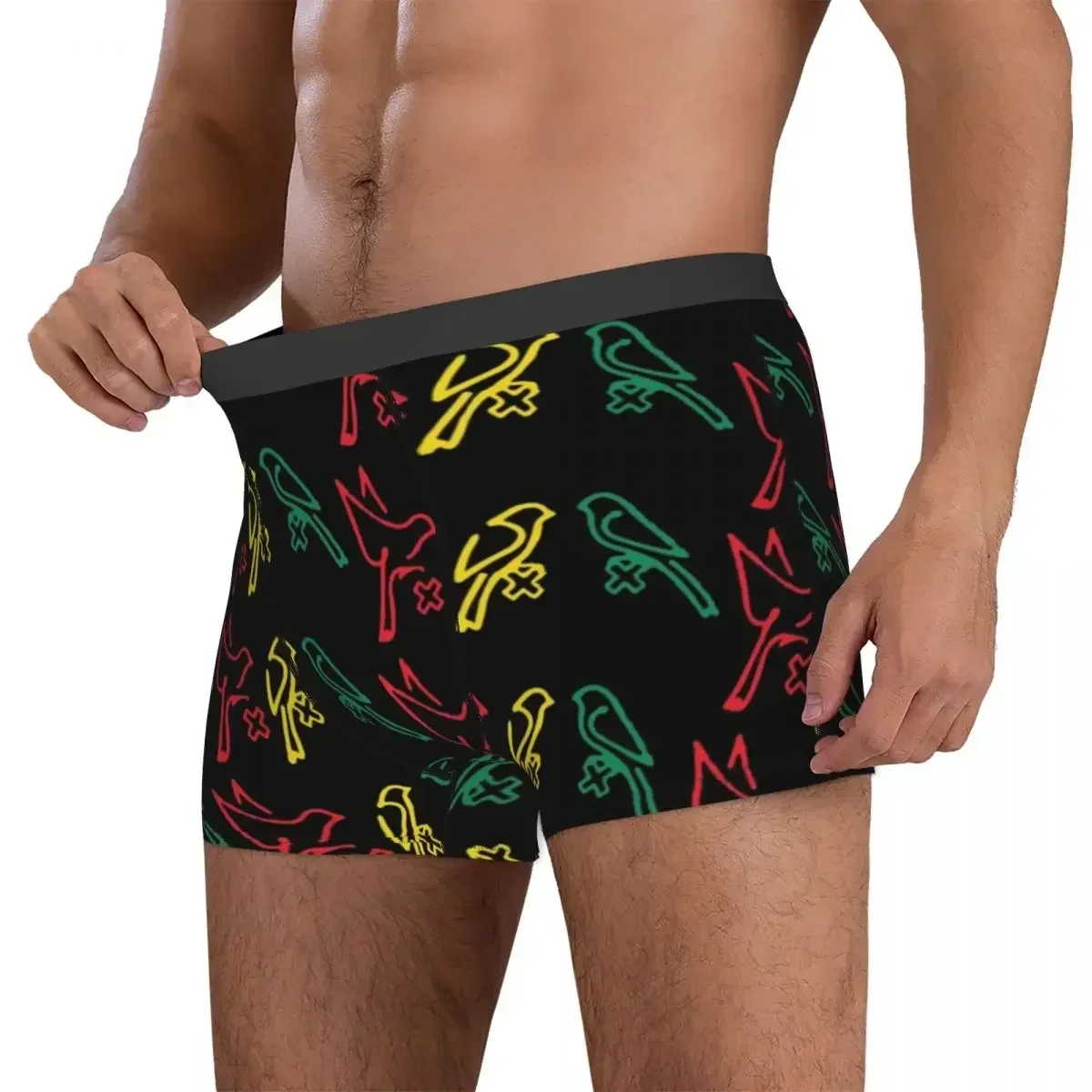 Boxer Underpants Shorts Ajax Bob Marley - 3 Little Bird Panties Men Comfortable Underwear for Homme Man Boyfriend Gifts