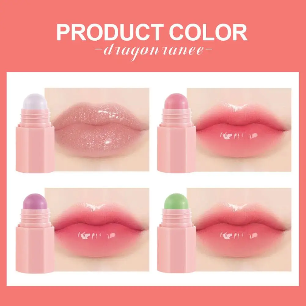 4-in-1 Colour Changing Lipstick Set Combo Strawberry Red Lip Balm Non-sticky Cup Multicolour Lipstick Pencil Lip Moisturising