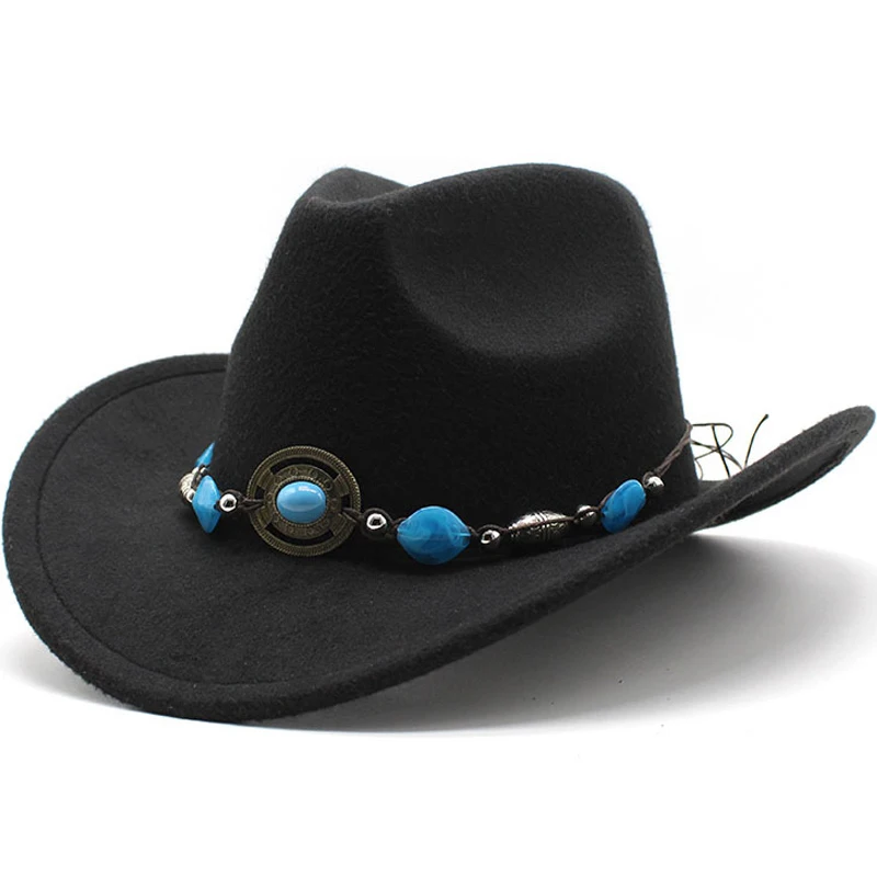 cowboy caps for men girl country hat accessories Party jazz british cup hat free shipping luxury woman Panama Black fedora hat