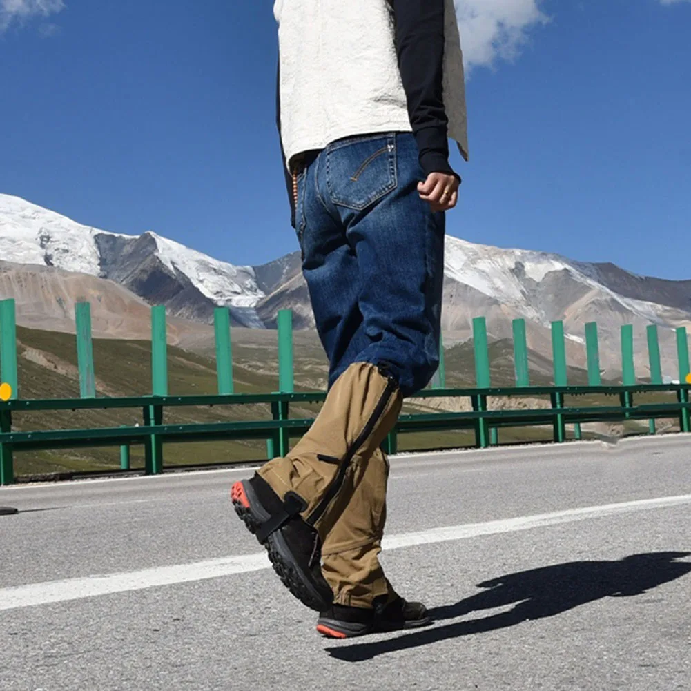 

Hiking Gaiters Lightweight Windproof Fabric for Men and Women with Adjustable Straps Shoe Gaiters for Outdoor Trekking