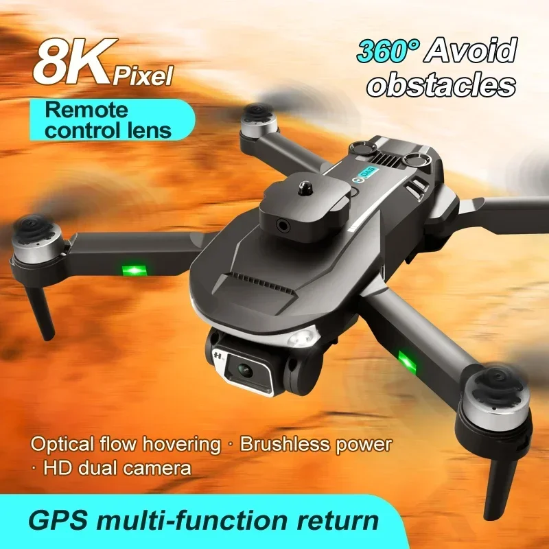 LU20 Newest 360 Obstacle Avoidance 5G FPV WIFI RC Max Brushless 8K HD Dual Camera GPS Drone Aerial Photography Aircraft Dron Toy