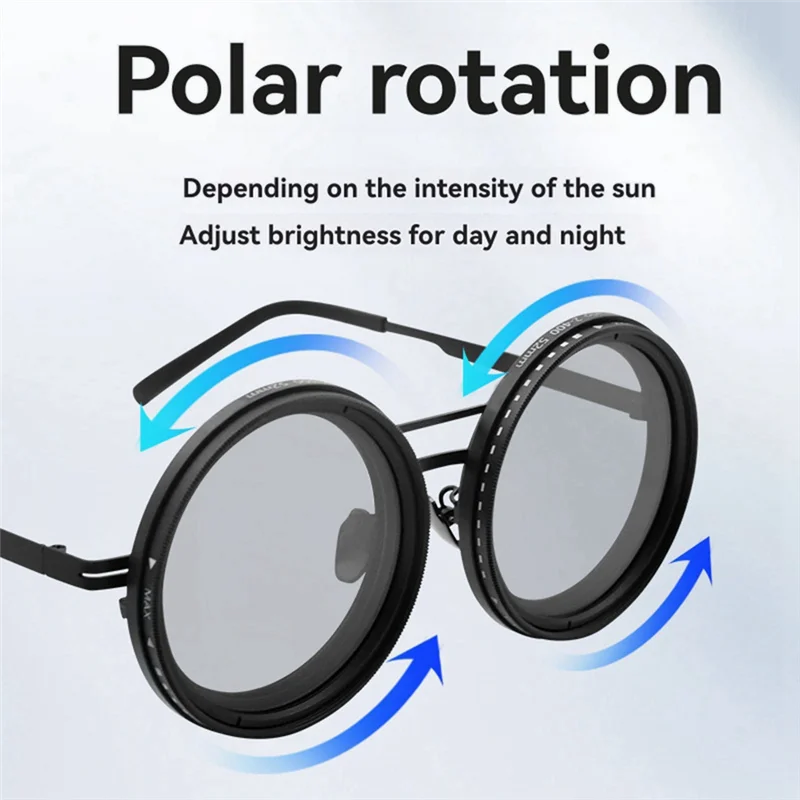 

ABVL-1-9 Регулируемые солнцезащитные очки с шестернями, круглые с линзами с фильтром ND, круглые поляризационные очки, поляризационные солнцезащитные очки