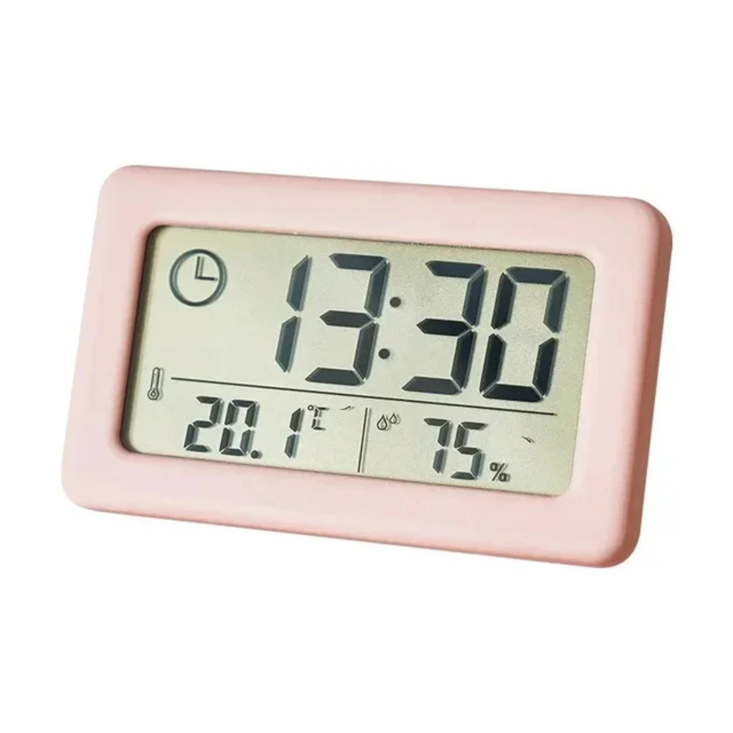 

Alarm Clock Bedside Table Decorations Mini Temperature and Humidity Portable Thermometer Hygrometer 12/24 Hours Digital Wall