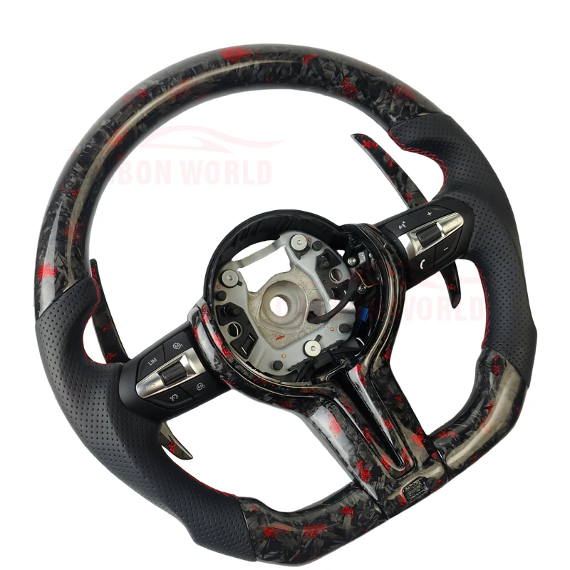 

Forged Carbon Fiber Car Steering Wheel for BMW M3 M5 M6 Series F20 F30 F06 F36 F07 F10 F03 F32 F80 F82 F10 Sport Steering Wheel