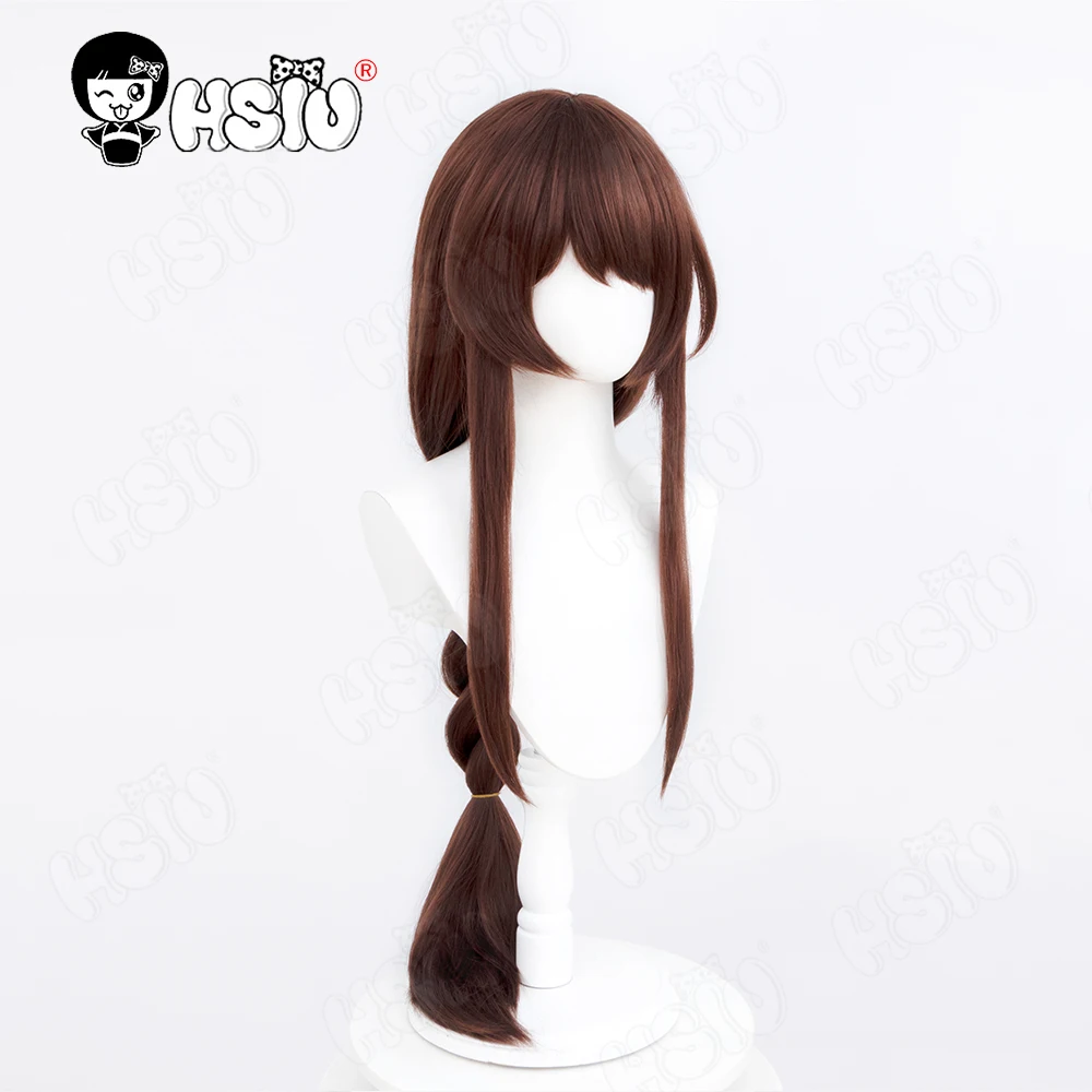 Ahri Cosplay Wig Fiber synthetic wig「HSIU 」dark brown long Wig Nine-Tailed Fox cosplay Game League of Legends Cosplay Wig