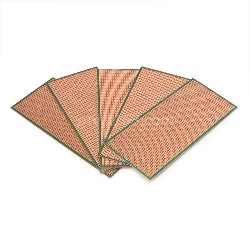 5Pcs 6.5x14.5cm Stripboard Veroboard Uncut PCB Platine Single Side Circuit Board dropship