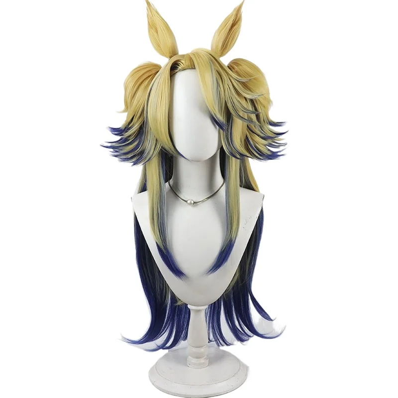 

Uma Musume Cinderella Gray Meisho Doto Cosplay Wig with Ears and Tail, High Ponytail, Realistic Scalp