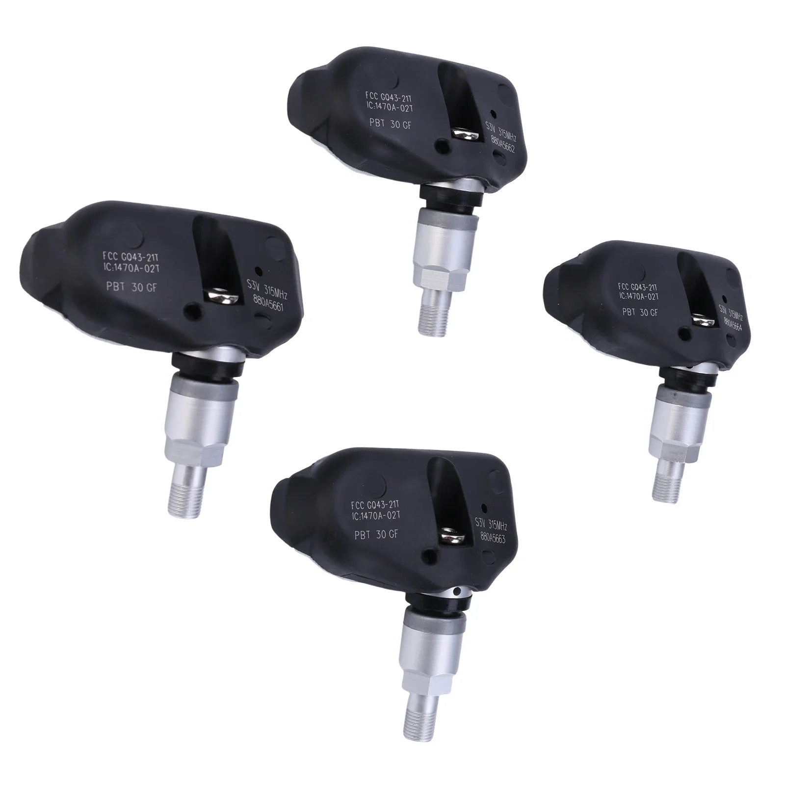 4 stuks TPMS Sensor 06421-S3V-A04 Compatibel voor Acura MDX 2005-2006 Ridgeline 2006-2014 Odyssey Touring 2005-2007 Vervangen