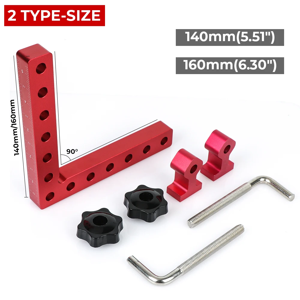 90 Degree Right Angle Fixing Clip L-Shaped Auxiliary Fixture Splicing Board Positioning Panel Fixed Clip Woodworking Clamp Tool