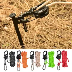 Accessori da campeggio tenditore per funi per tende in lega di alluminio durevole per una forte regolazione del cavo portatile leggero portante