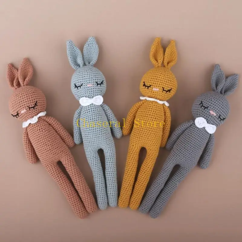 E7ce búp bê nhồi bông Đồ chơi Thỏ Đồ chơi mềm mại Thú ý Thỏ Búp bê sớm Giáo dục Trẻ mới biết đi HOME DECORS 33cm/13in