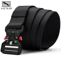 Men Belt Nylon Breathable Belts for Men Metal automatic buckle Cowboy Designer Belt Outdoor Tactical Belt Military Belt 125cm