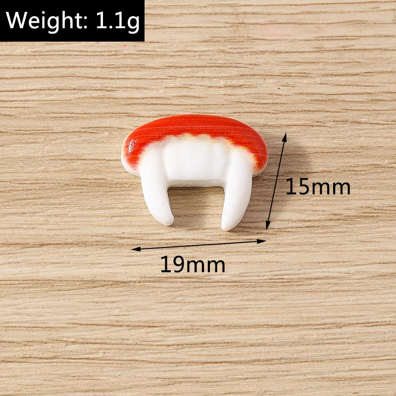 Tusember 10 Stück Halloween-Anhänger aus Harz, flache Rückseite, Kawaii-Motiv: Mond, Spinne, Fledermaus, Kürbis, Geist für DIY-Nagelkunst, Haarspangen, Broschen-Dekoration – Detail 7