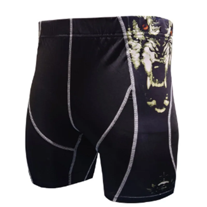 MMA Compression Shorts Running Tights Mens Gym Leggings Croosfit Sportswear Workout Training Bottoms Jogging Fitness Short Pants