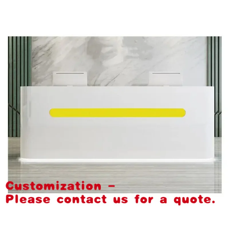 

Customize.Hot Sale Convenience Store LED Checkout Counter Boutique Wooden Cashier Counter Coffee Shop