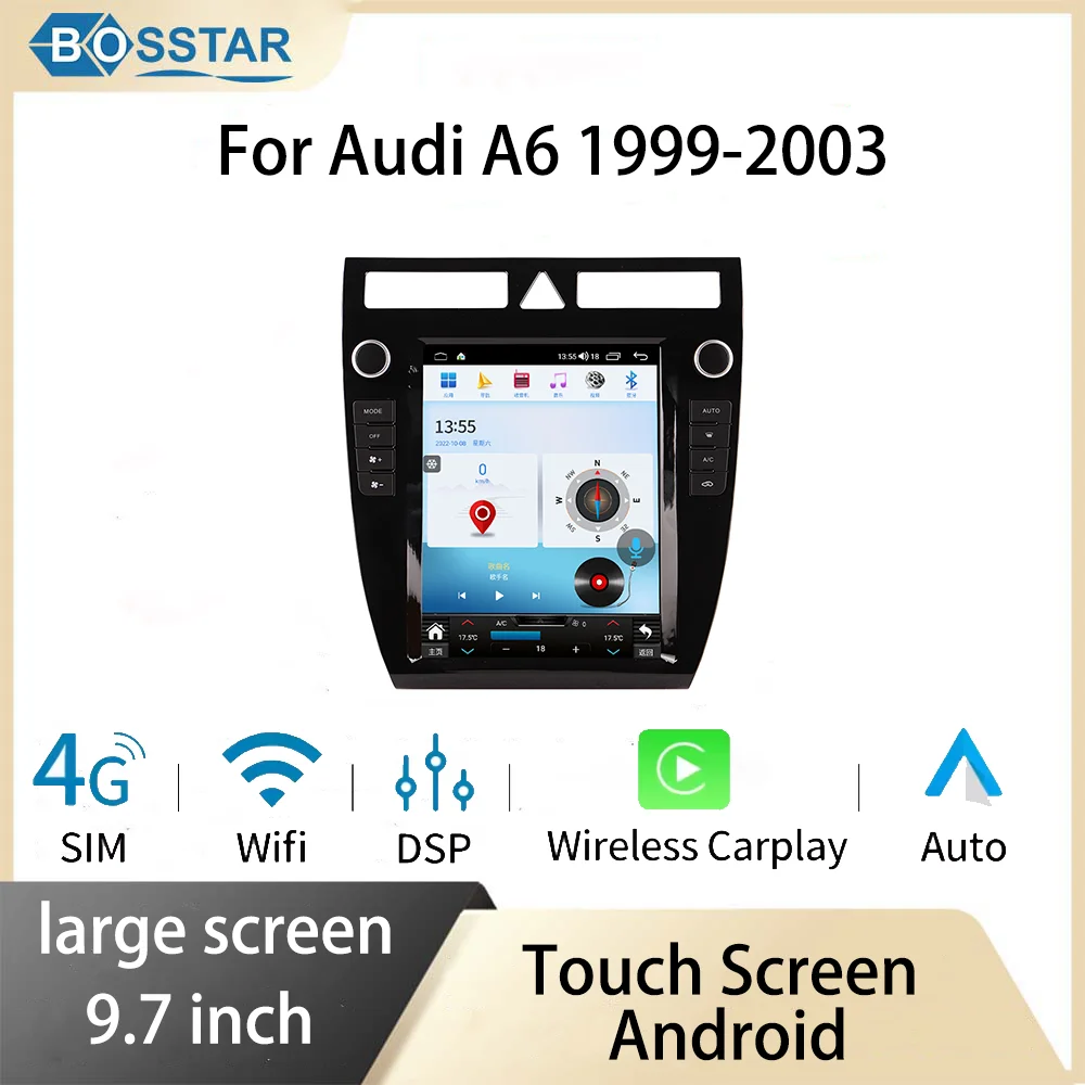 

9 inch Android For Audi TT 2008-2014 Car Radio Auto Multimedia Playback Wireless Carplay Player BT GPS 8Core Wifi