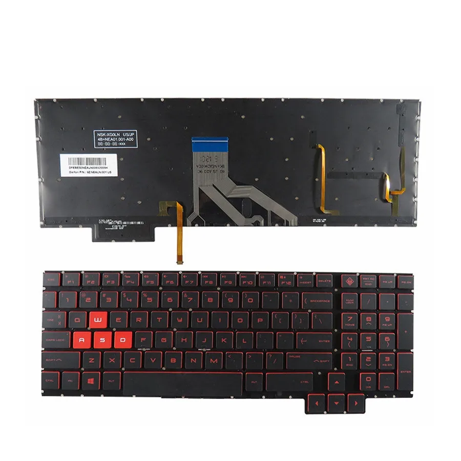 

New For HP Omen 15-CE020CA 15-CE008CA 15-CE004NA 15-CE017NA 15-CE019NA 15-CE025TX English US Laptop Keyboard With Backlit 15.6"