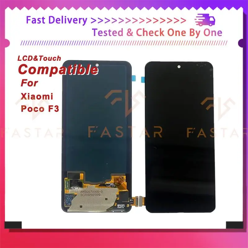 

6.67"OLED For Xiaomi Poco F3 F3Pro LCD Display Touch Digitizer Assembly Replacement Phone Screen Xiaomi Mi Poco F3 Pro lcd