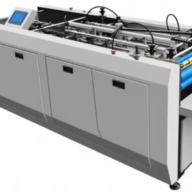 HE-900BF Paper Box Cover 4 Edge Wrapping Forming Machine Hard Book Case Edge Forming Machine Press Leather Case Making Machine
