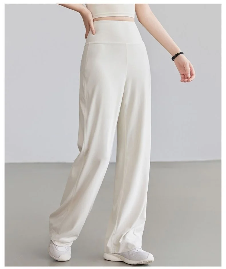 Pantaloni da yoga alti da donna fondo a forma di tocco taglio esterno antiscivolo bodybuilding tre quarti di vitello carbone fluff pizzo floccaggio polare